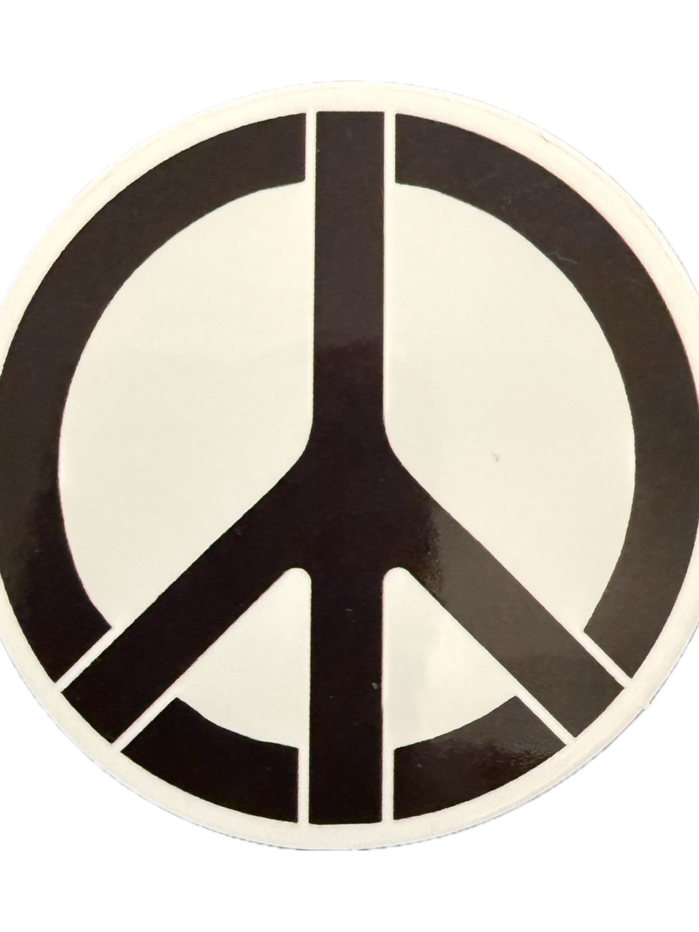 Black Peace Sign Wall Sticker - Home Design Sticker